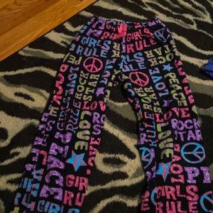 Peace sign pajama pants